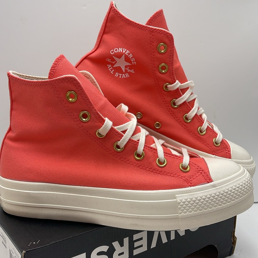 Converse WMNS CTAS LIFT HI
WATERMELON SLUSHY/EGRET WHITE A09914F
Platforms Snkrs - Picture 9 of 16